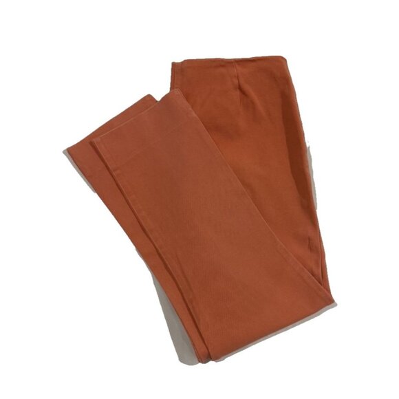 Neiman Marcus Pants - Neiman Marcus Straight Leg Pants 4 30x25 Orange Mid Rise Dress Trousers